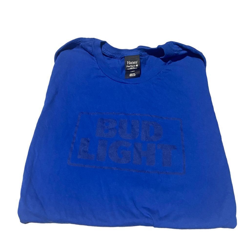 Bud light Hanes size large perfect T BUDLIGHT